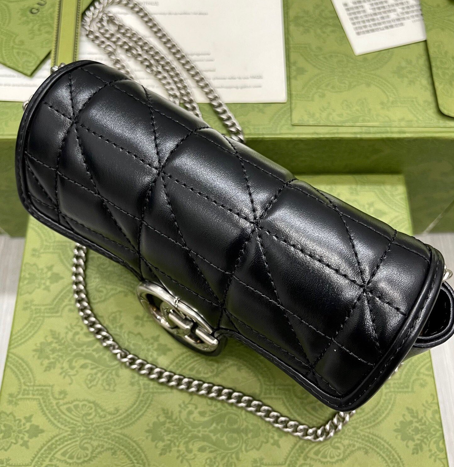 구찌 GUCCI 마몬트 마틀라세 슈퍼 미니 백