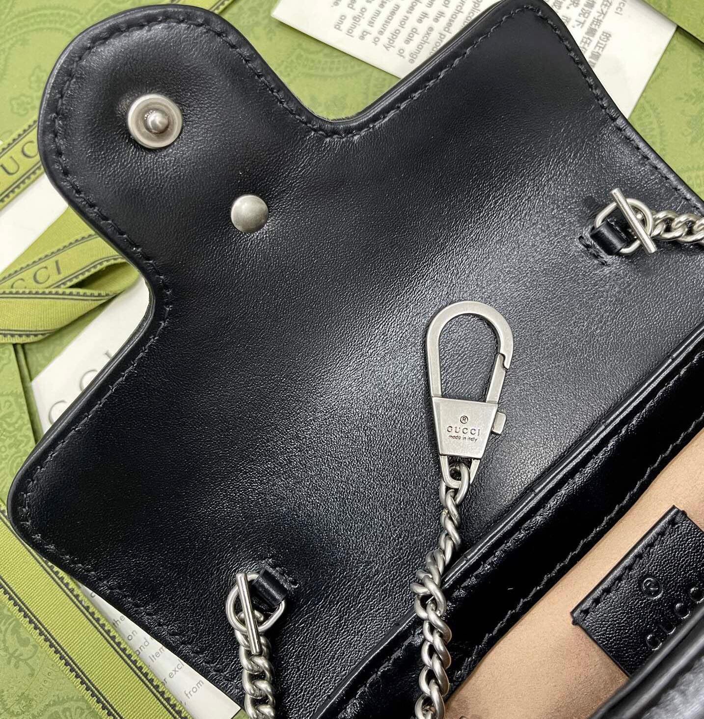 구찌 GUCCI 마몬트 마틀라세 슈퍼 미니 백