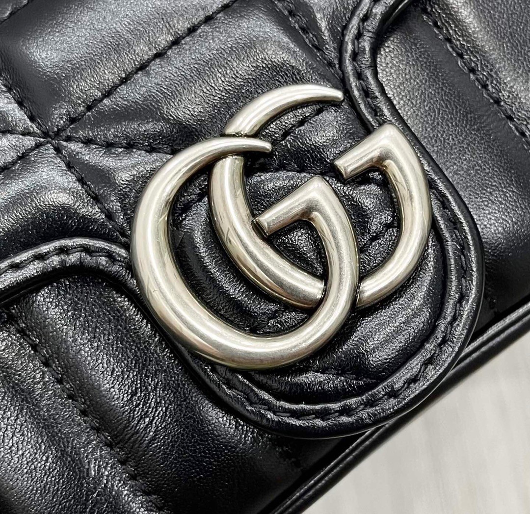 구찌 GUCCI 마몬트 마틀라세 슈퍼 미니 백