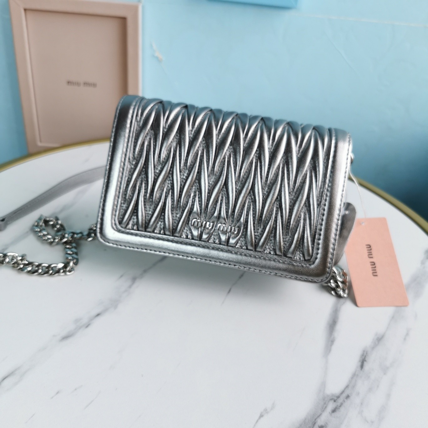 미우미우 여성 숄더 백