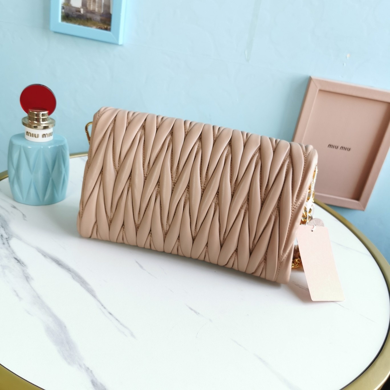 미우미우 마테라쎄 숄더백 미니