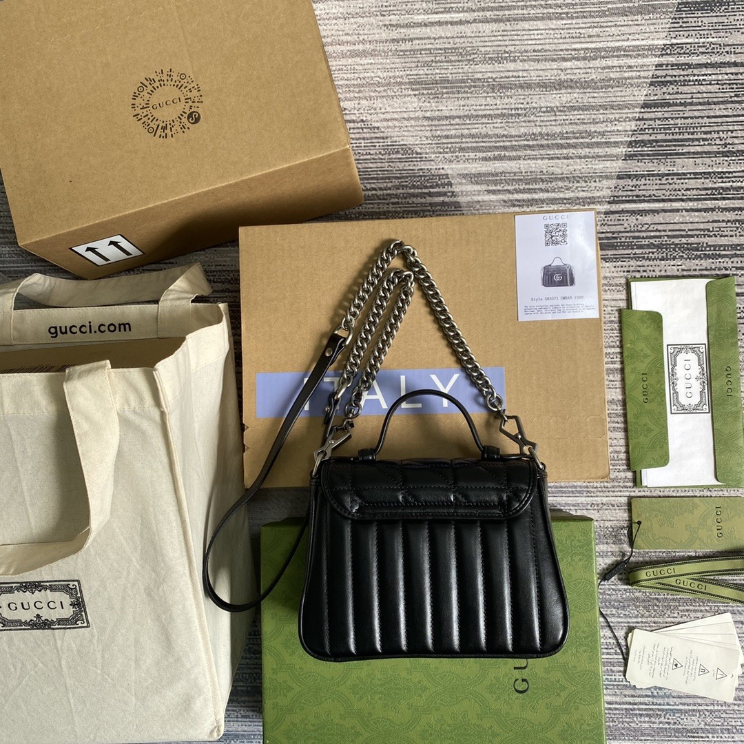 구찌 GUCCI 마몬트 미니 탑 핸들백