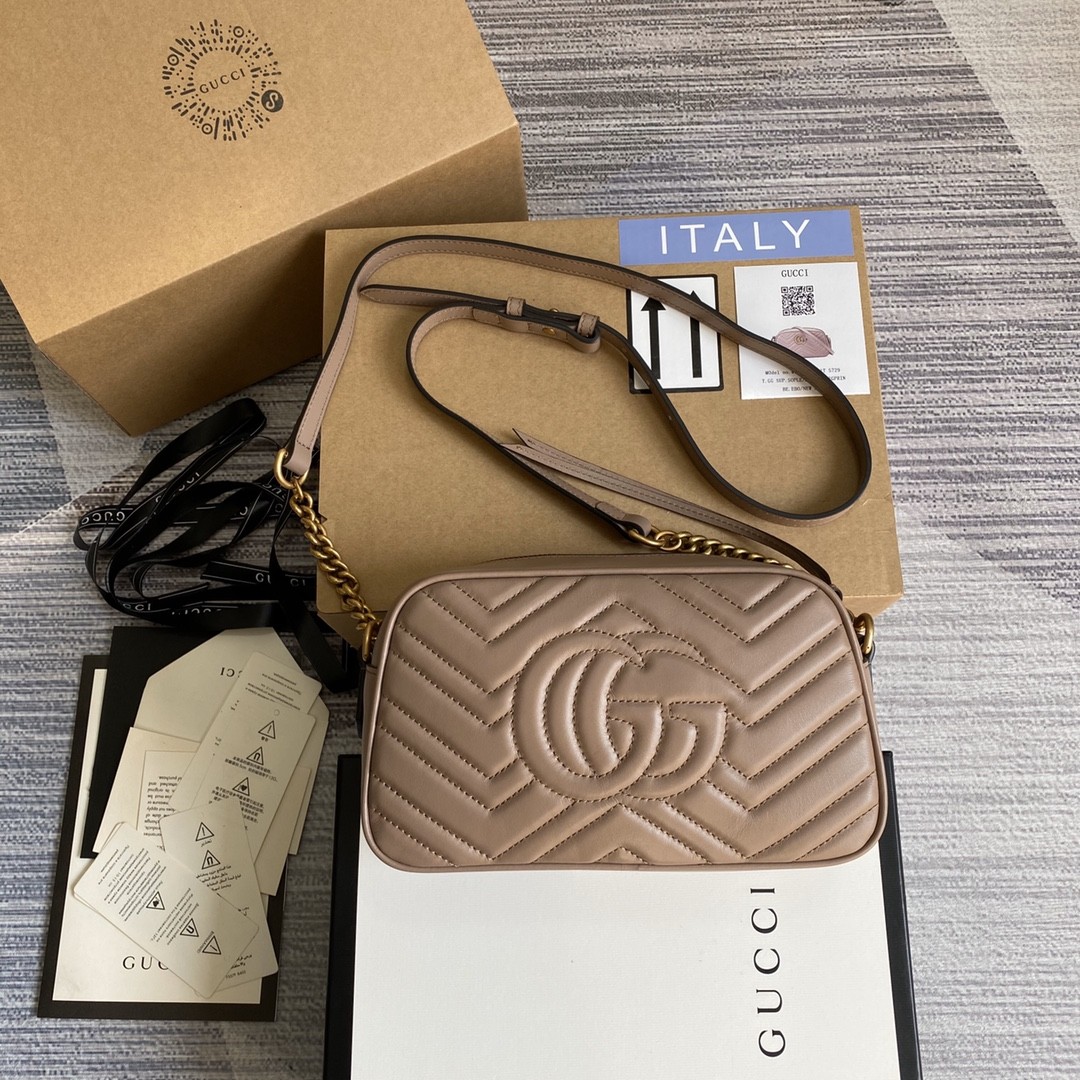 구찌 GUCCI GG 마몬트 오리지널 G캔버스 스몰 숄더백