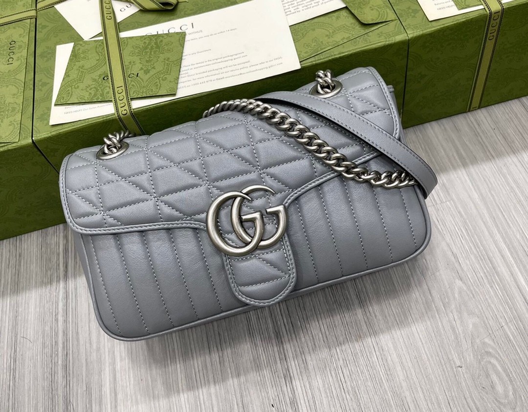 구찌 GUCCI 마몬트 마틀라세 스몰 숄더 백