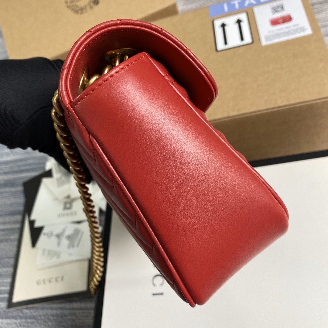 구찌 GUCCI GG 마몬트 미디움 마틀라세 숄더 백