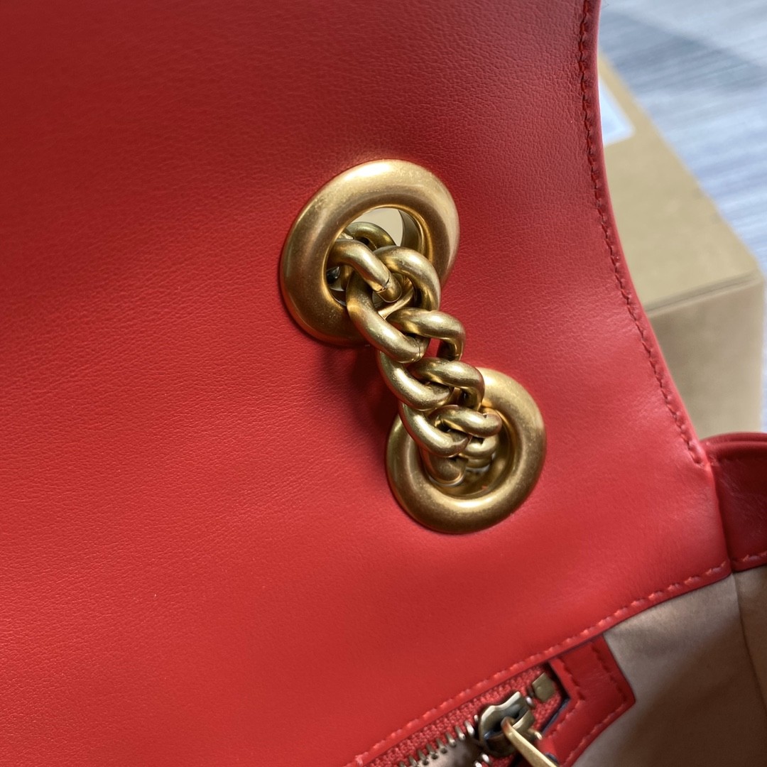 구찌 GUCCI GG 마몬트 미디움 마틀라세 숄더 백