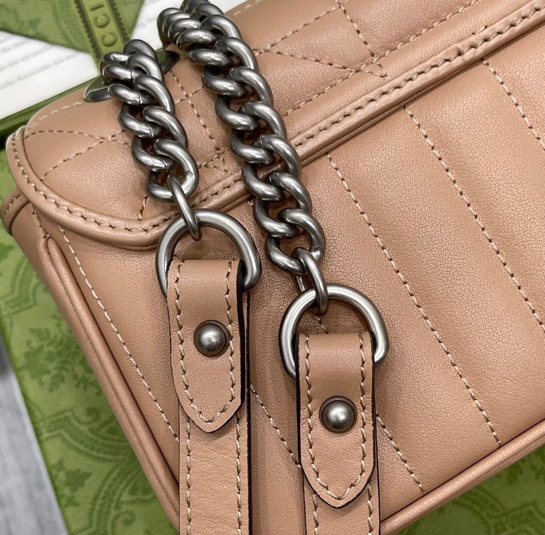 구찌 GUCCI 마몬트 마틀라세 스몰 숄더 백