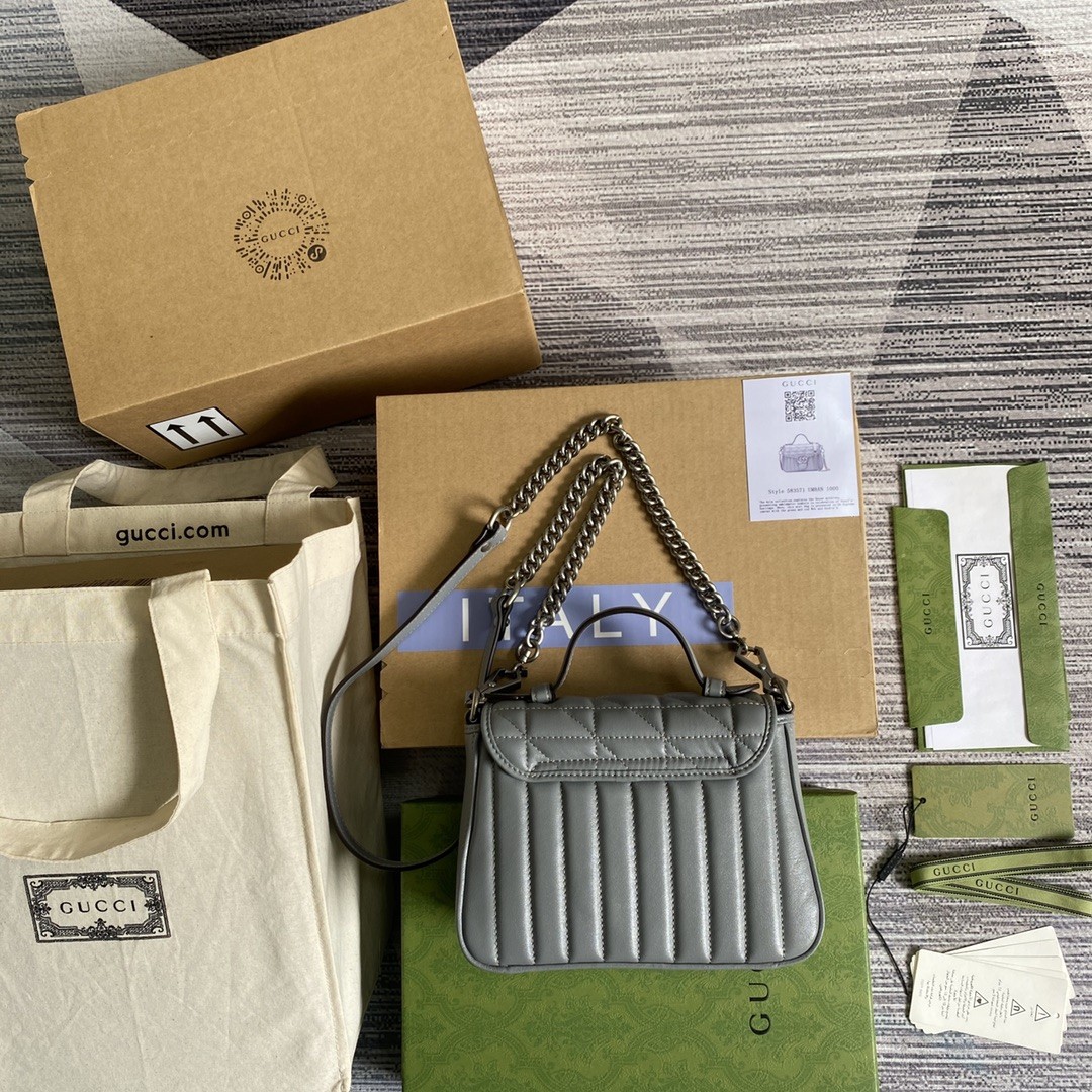 구찌 GUCCI 마몬트 미니 탑 핸들백