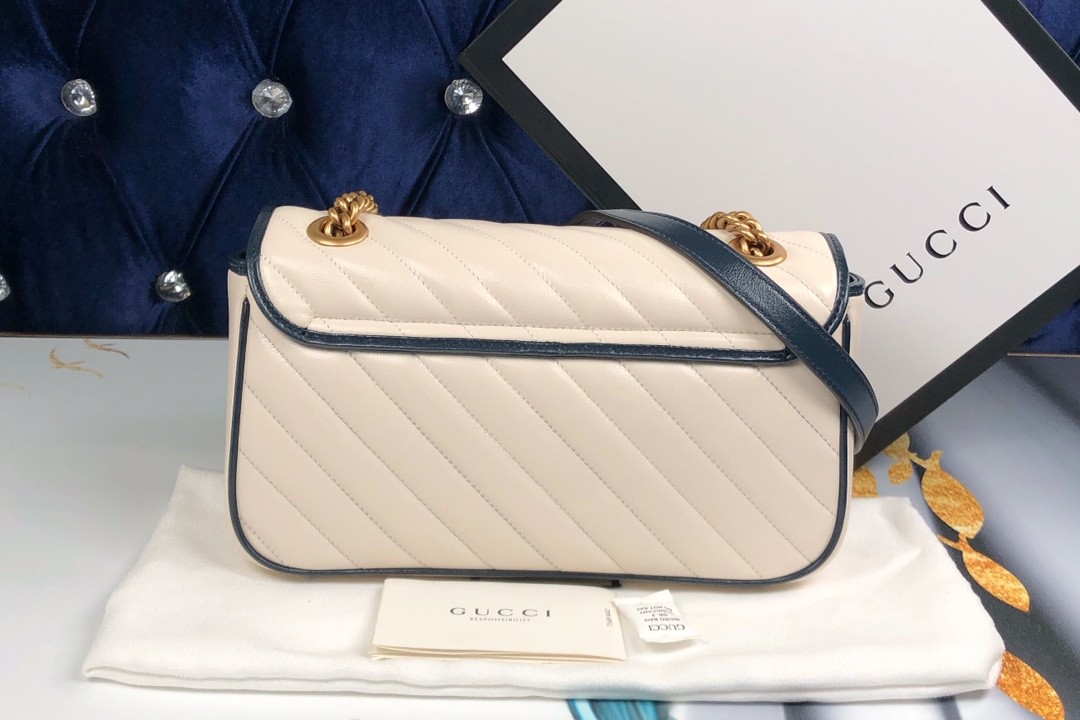 구찌 GUCCI GG 마몬트 마틀라세 스몰 숄더 백