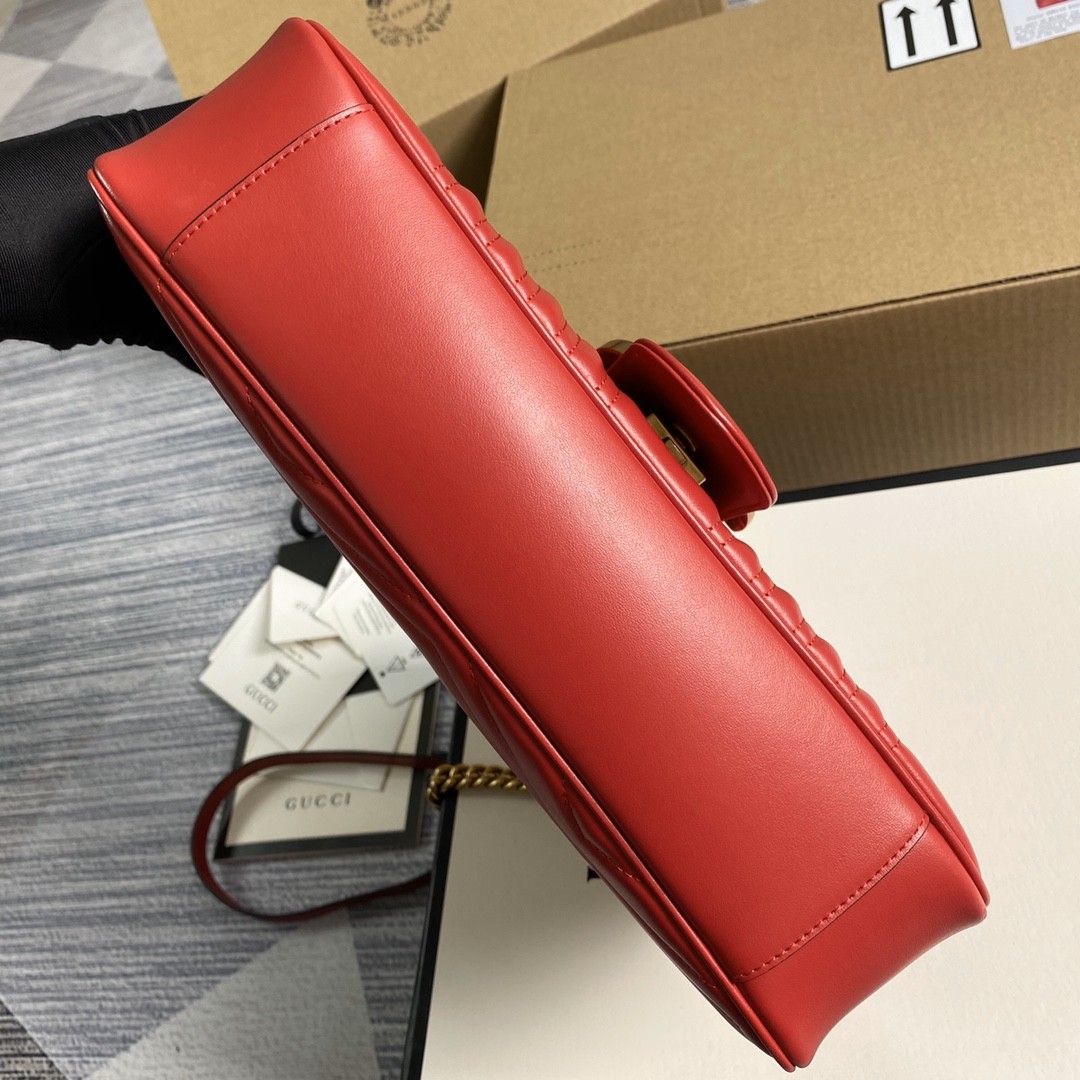 구찌 GUCCI GG 마몬트 미디움 마틀라세 숄더 백