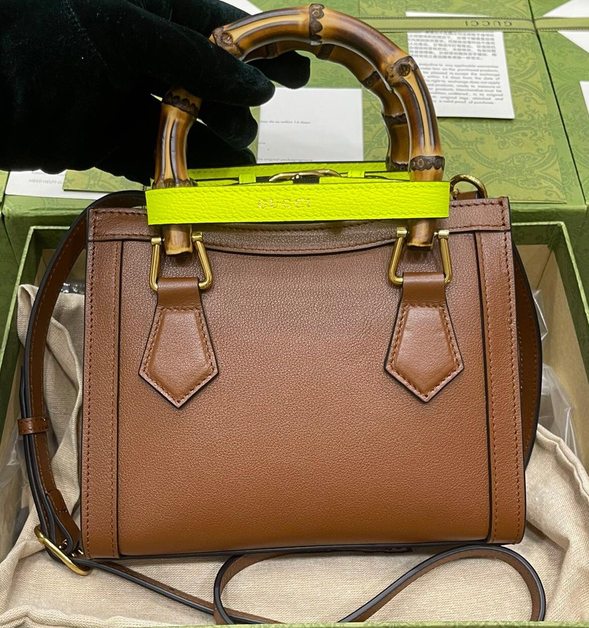 구찌 GUCCI 다이애나 미니 토트 백