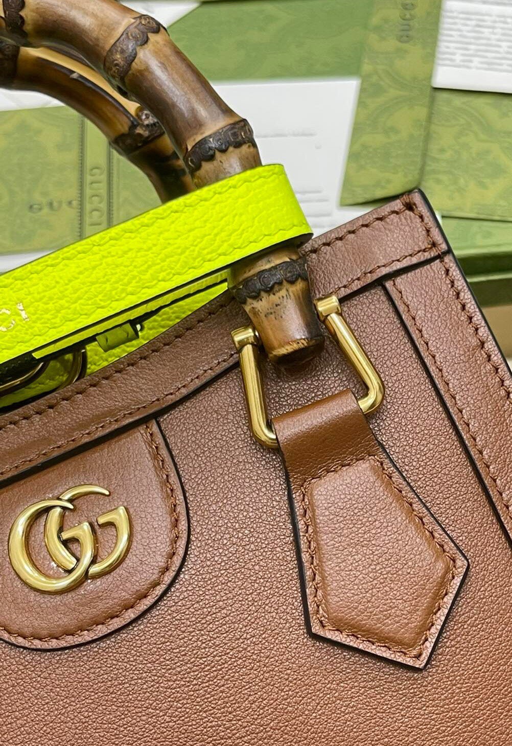 구찌 GUCCI 다이애나 미니 토트 백