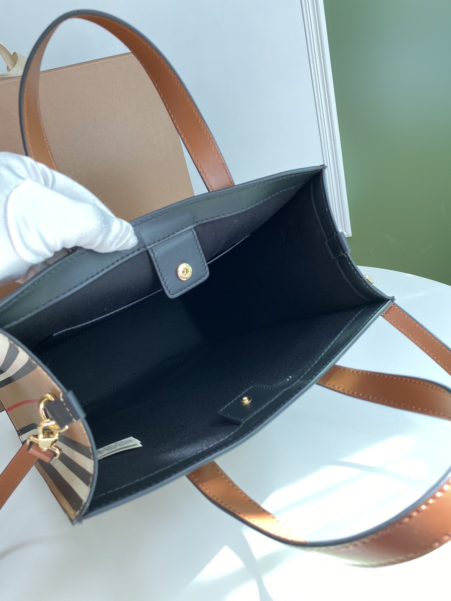 버버리 여성 토트 백