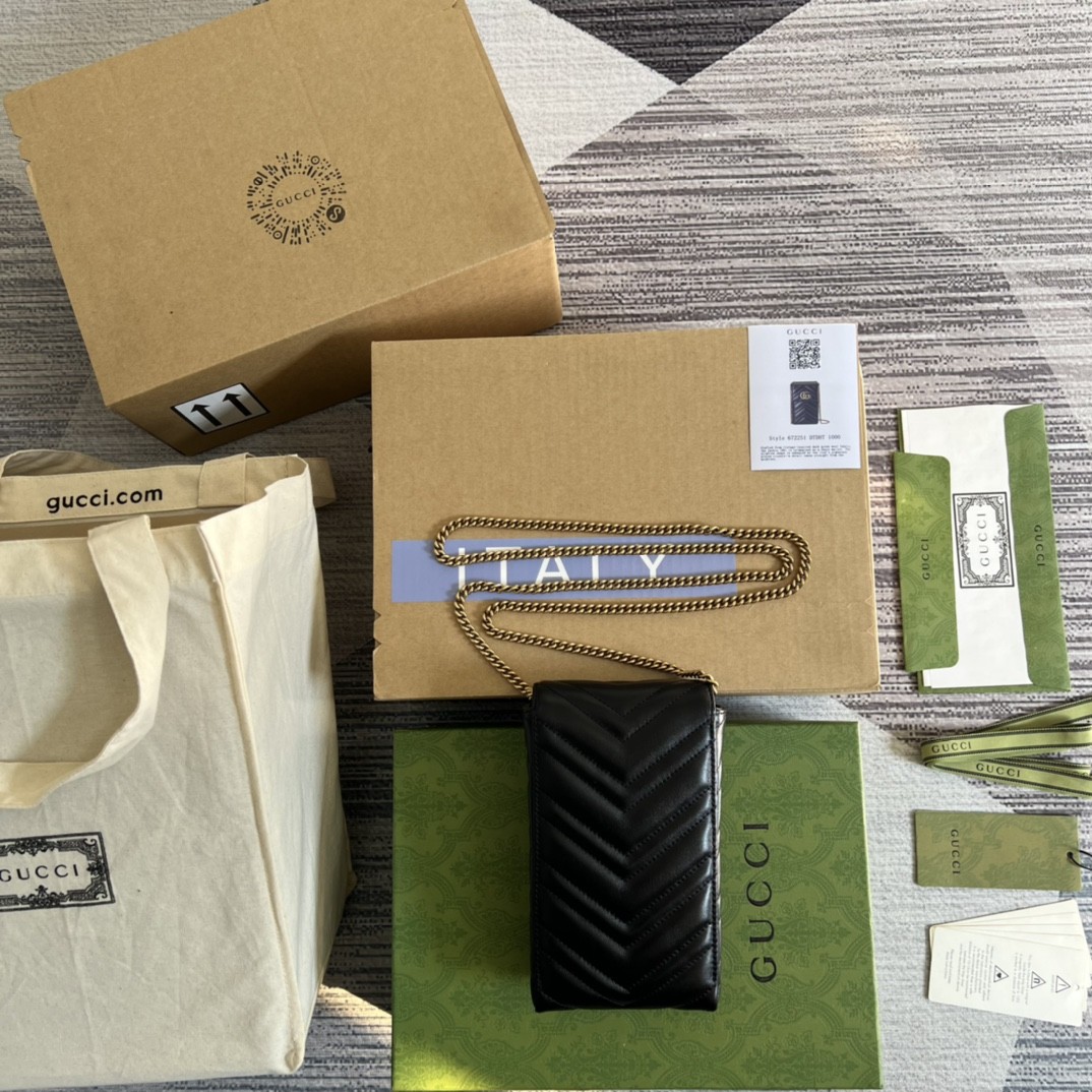 구찌 GUCCI GG 마몬트 마틀라세 미니 체인백