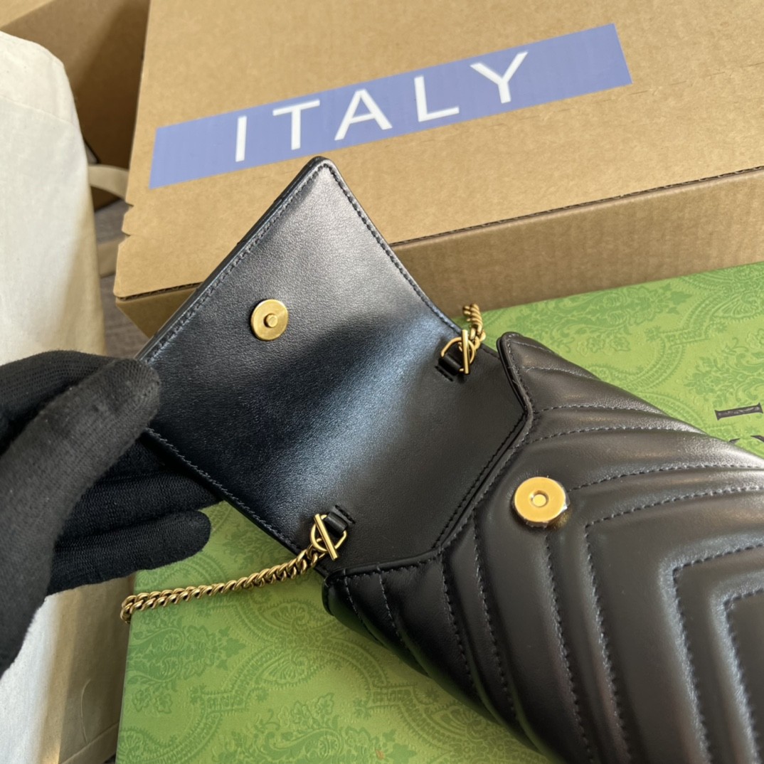 구찌 GUCCI GG 마몬트 마틀라세 미니 체인백