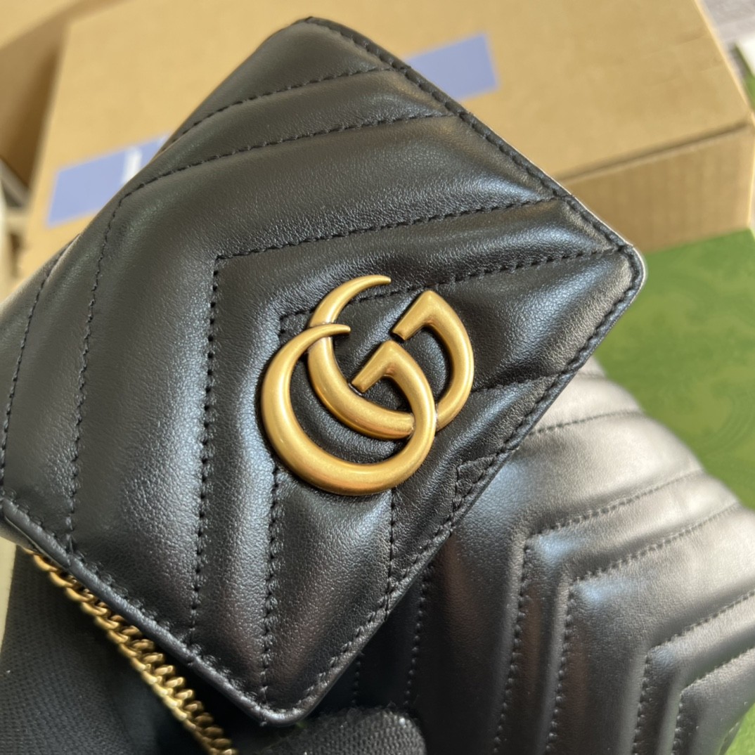 구찌 GUCCI GG 마몬트 마틀라세 미니 체인백