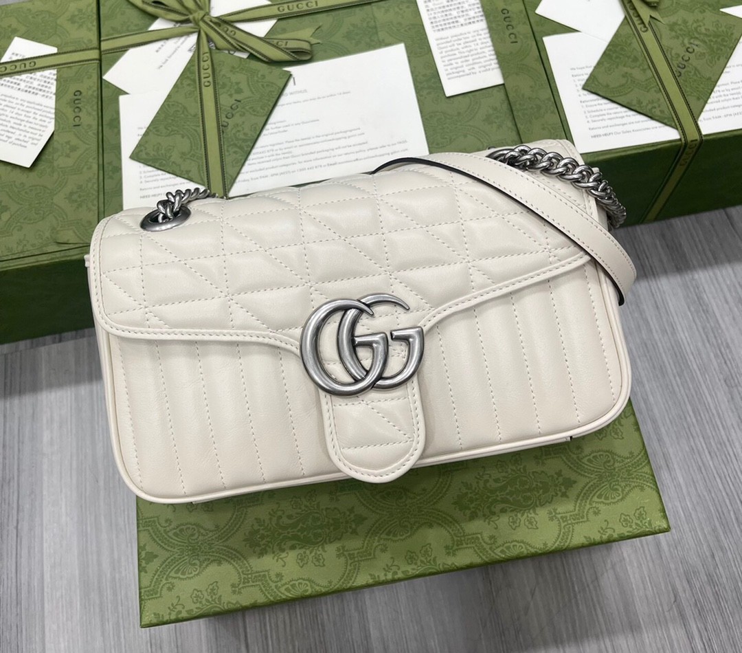 구찌 GUCCI 마몬트 마틀라세 스몰 숄더 백