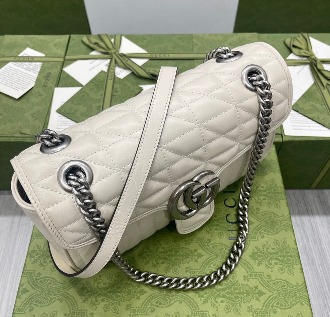 구찌 GUCCI 마몬트 마틀라세 스몰 숄더 백