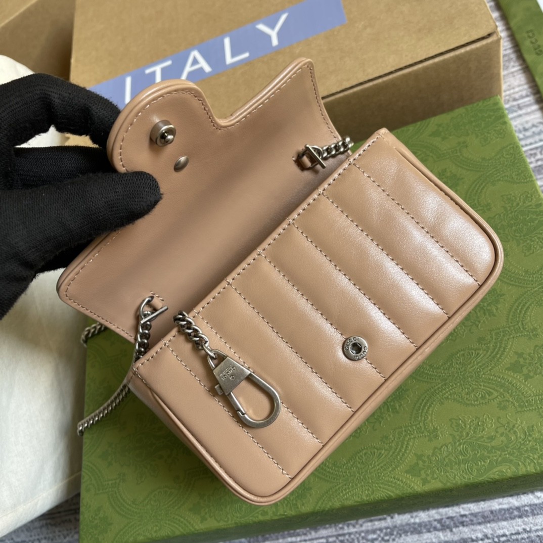 구찌 GUCCI 마몬트 마틀라세 슈퍼 미니 백