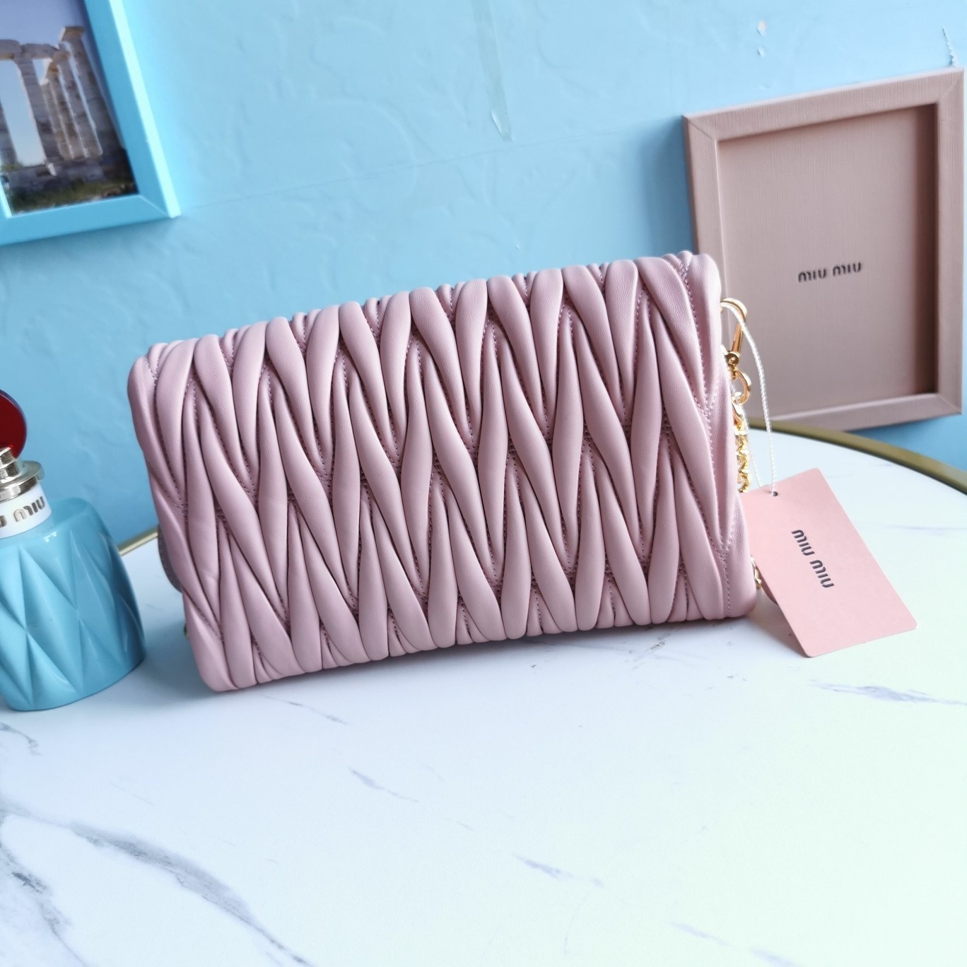 미우미우 마테라쎄 숄더백 미니