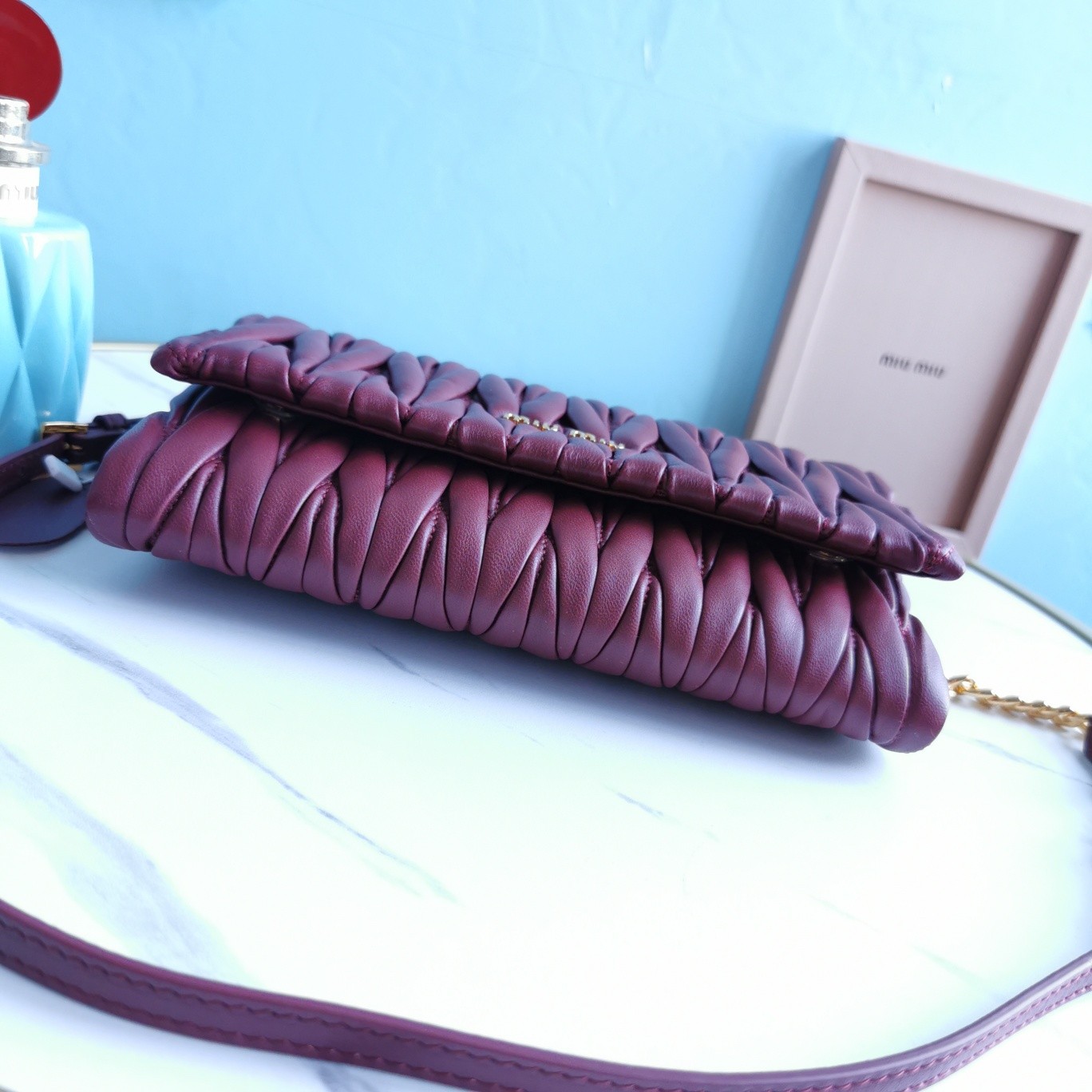 미우미우 마테라쎄 숄더백 미니