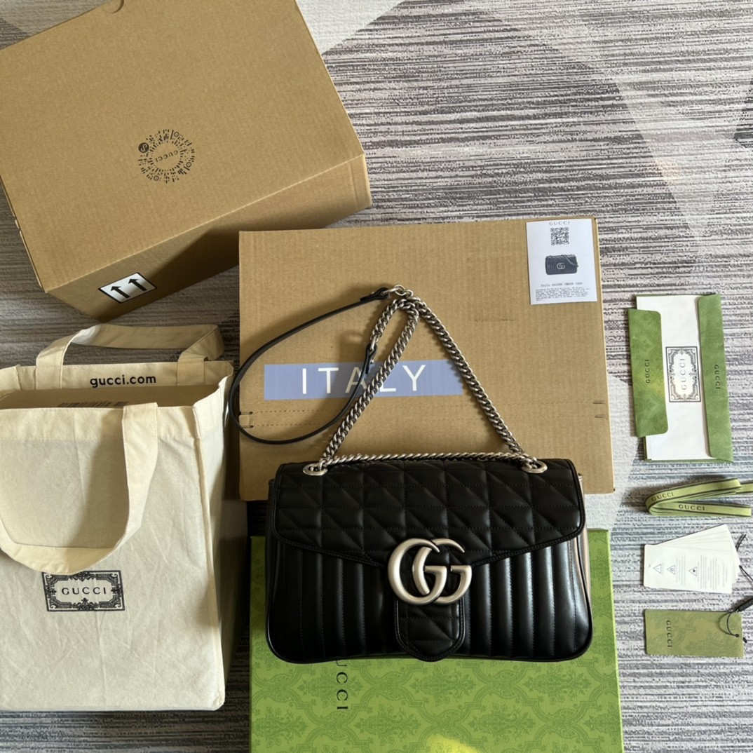 구찌 GUCCI 마몬트 마틀라세 미디움 숄더백