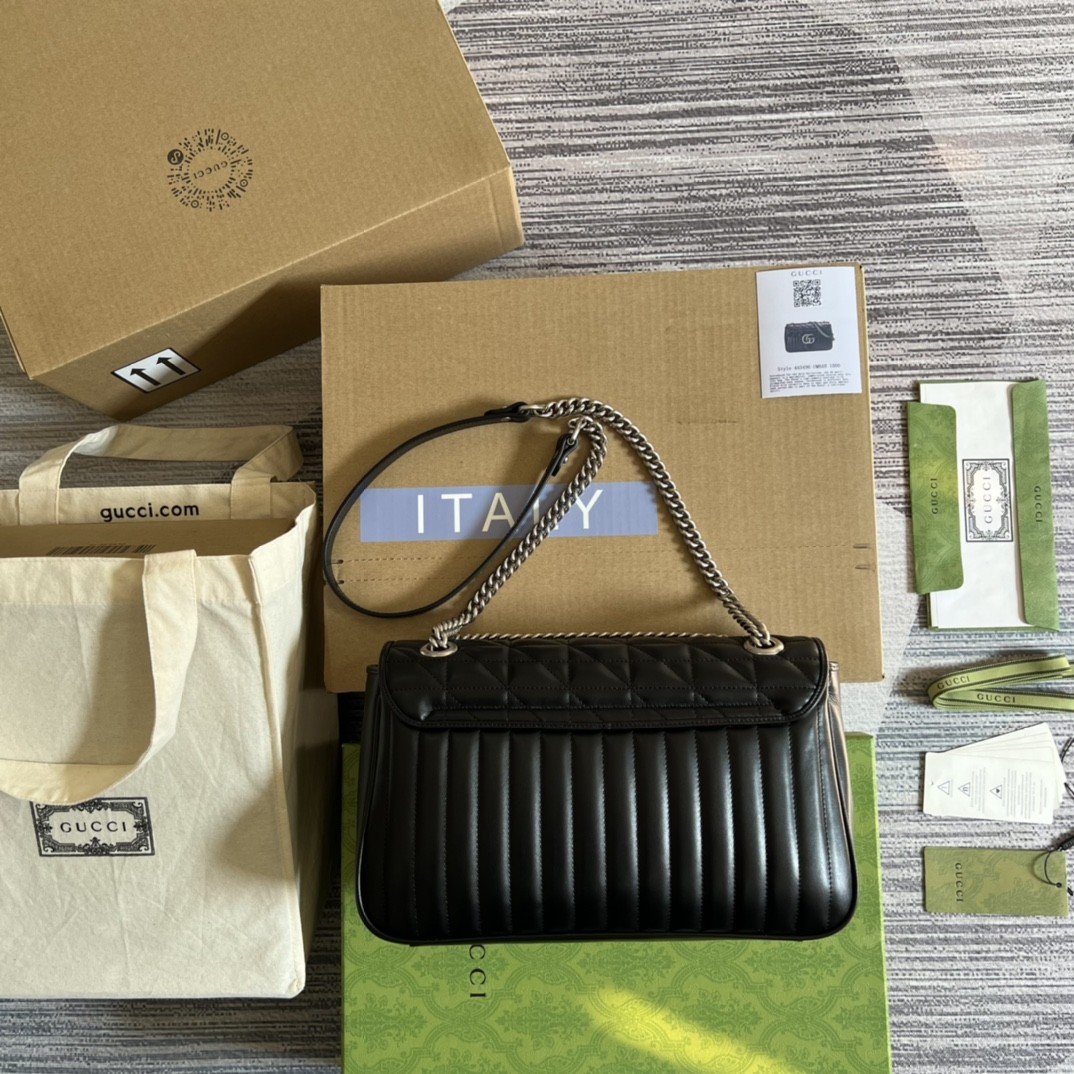 구찌 GUCCI 마몬트 마틀라세 미디움 숄더백