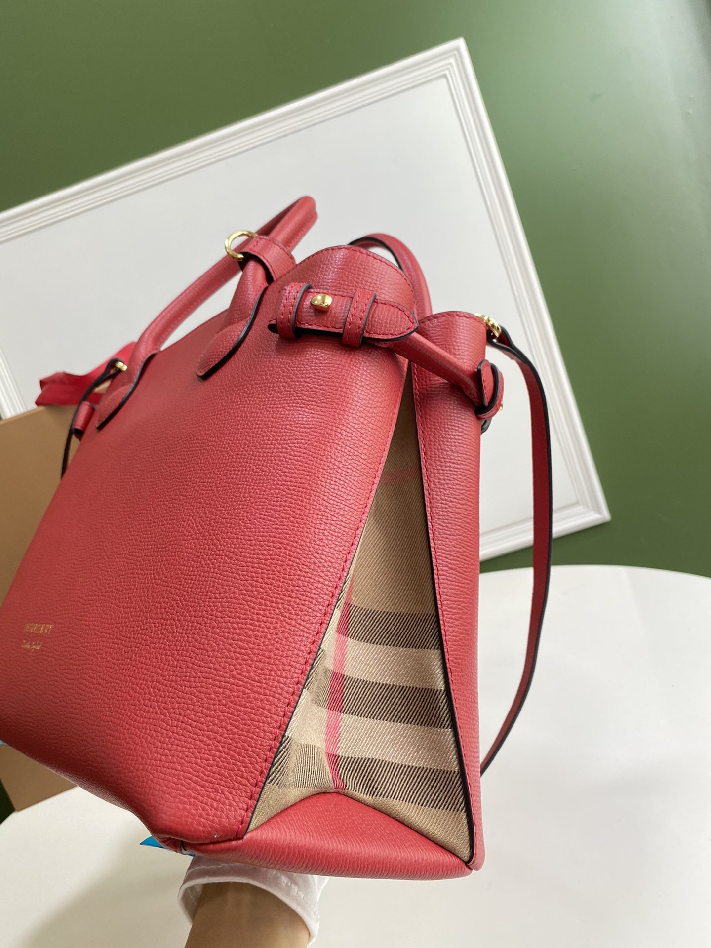 버버리 여성 토트 백