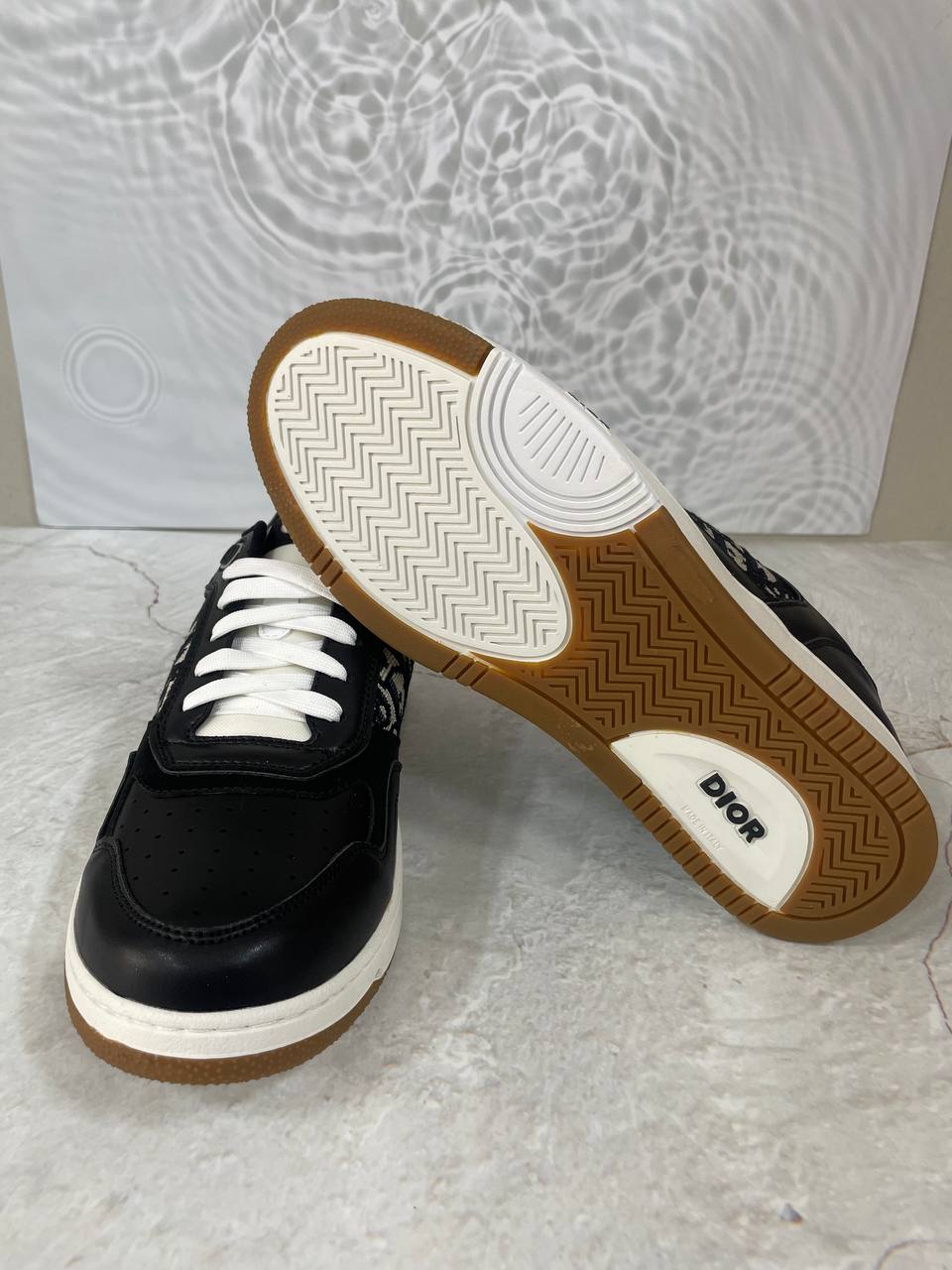 디올 B27 Uptown 로우탑 스니커즈 블랙