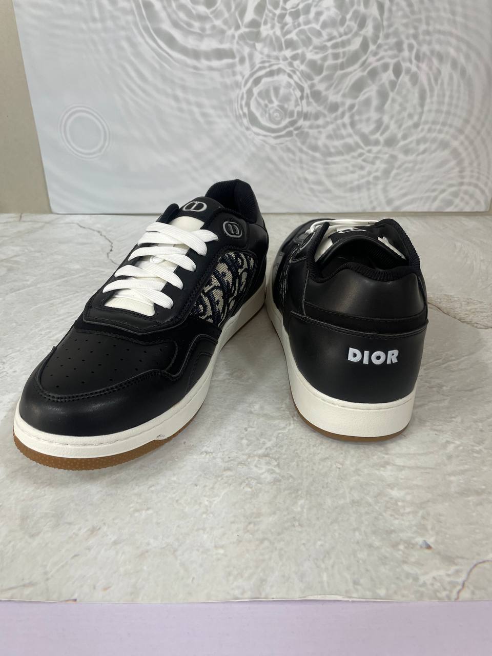 디올 B27 Uptown 로우탑 스니커즈 블랙