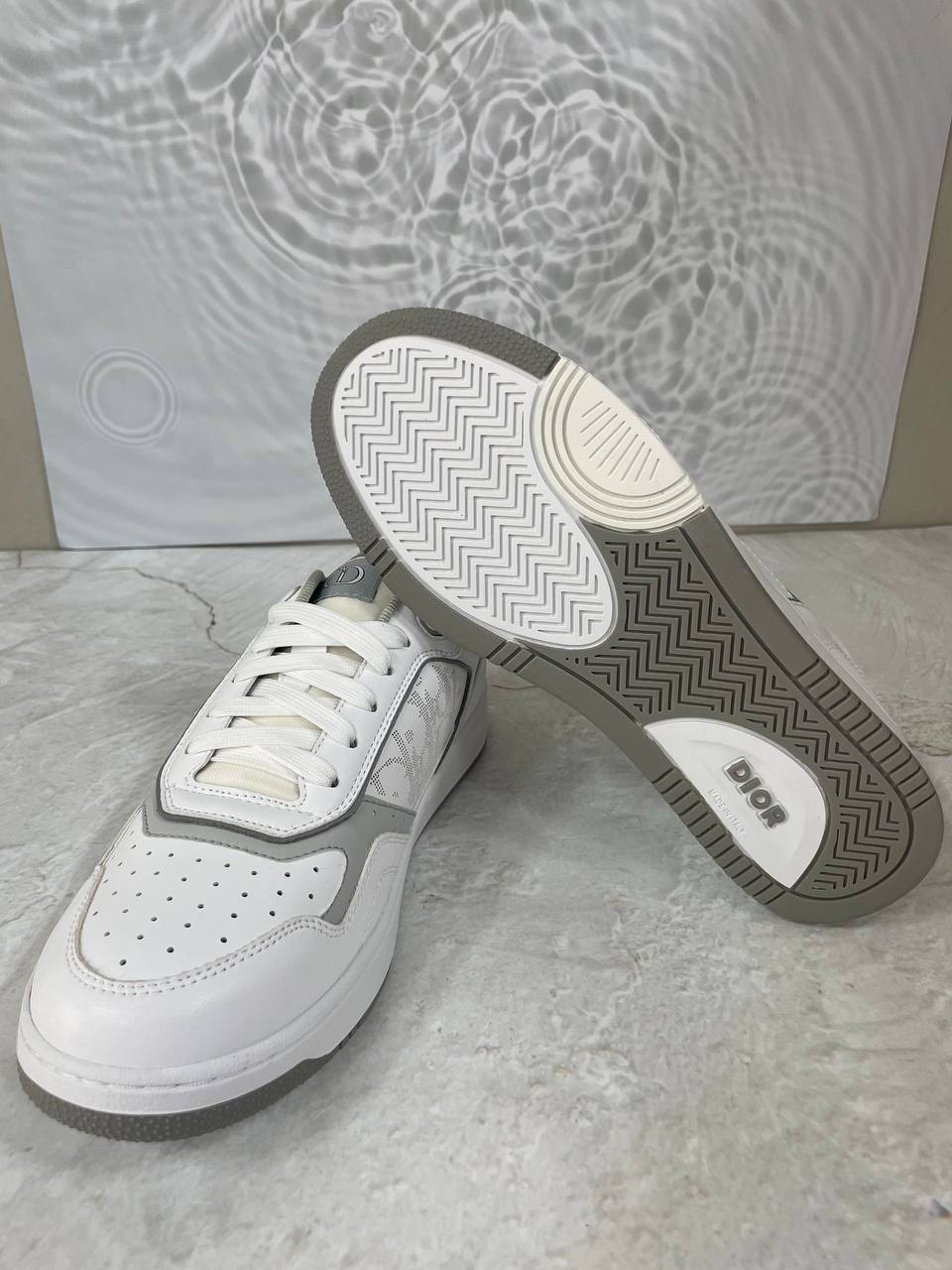 디올 B27 Uptown 로우탑 스니커즈 화이트