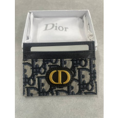 디올 30 Montaigne Freesia 카드 지갑 (블랙,그레이)