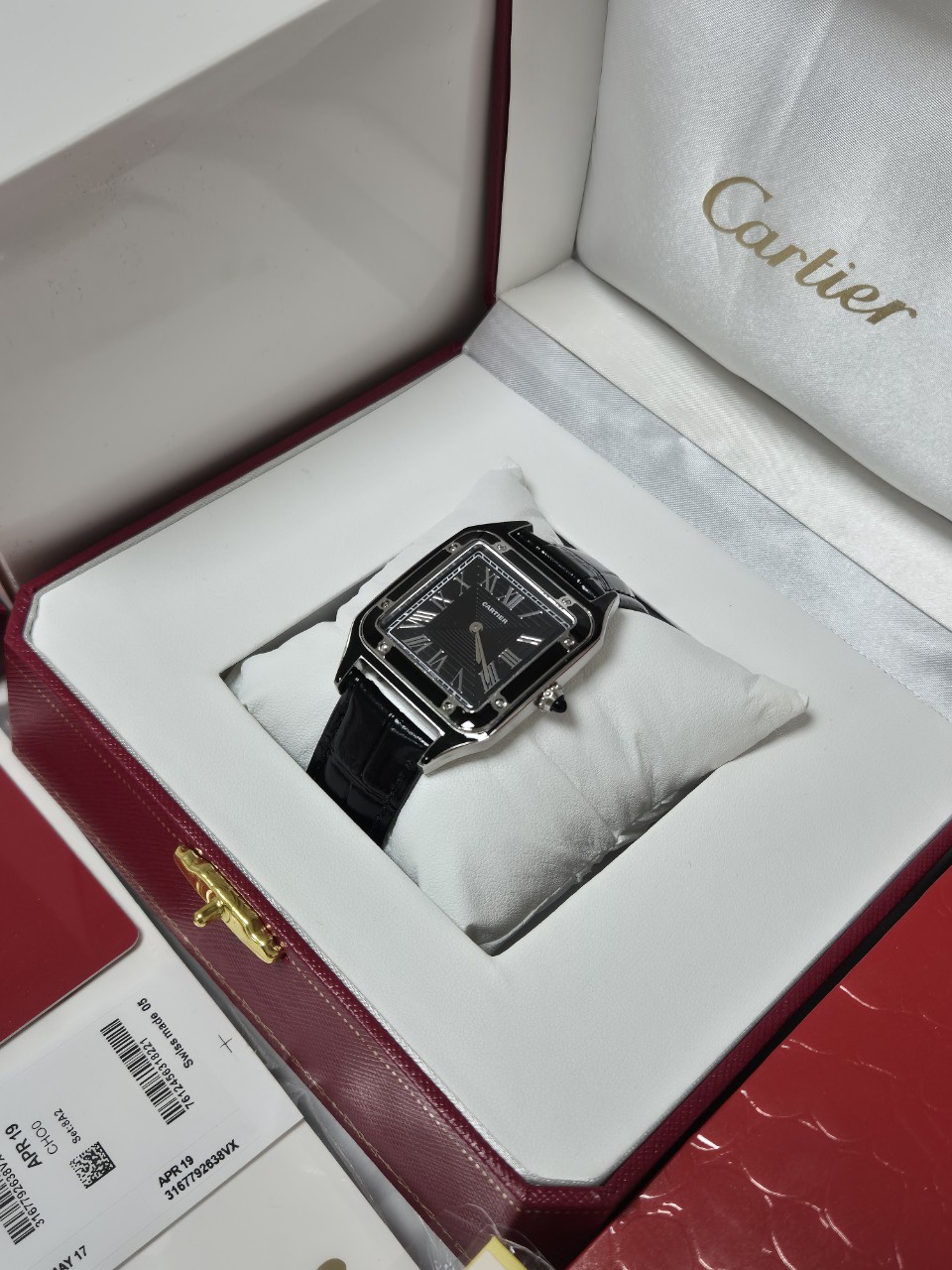 까르띠에 산토스 블랙 (남성)