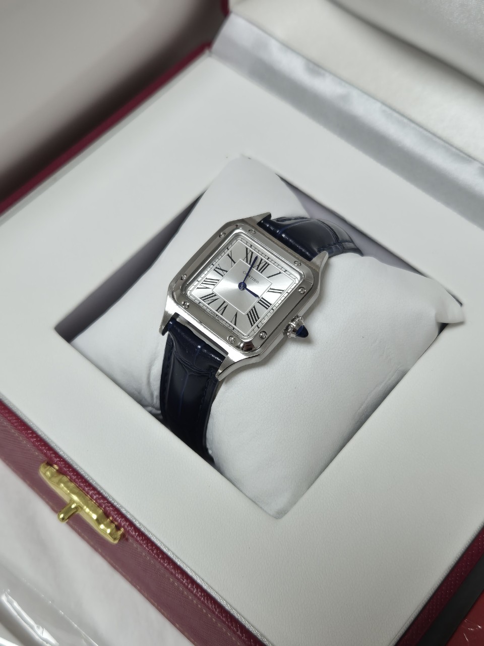 까르띠에 산토스 실버 (여성)