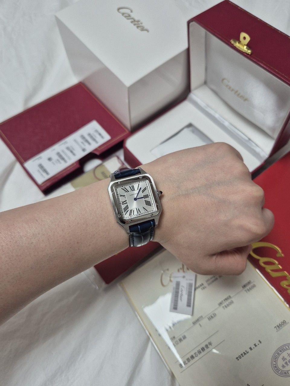 까르띠에 산토스 실버 (남성)