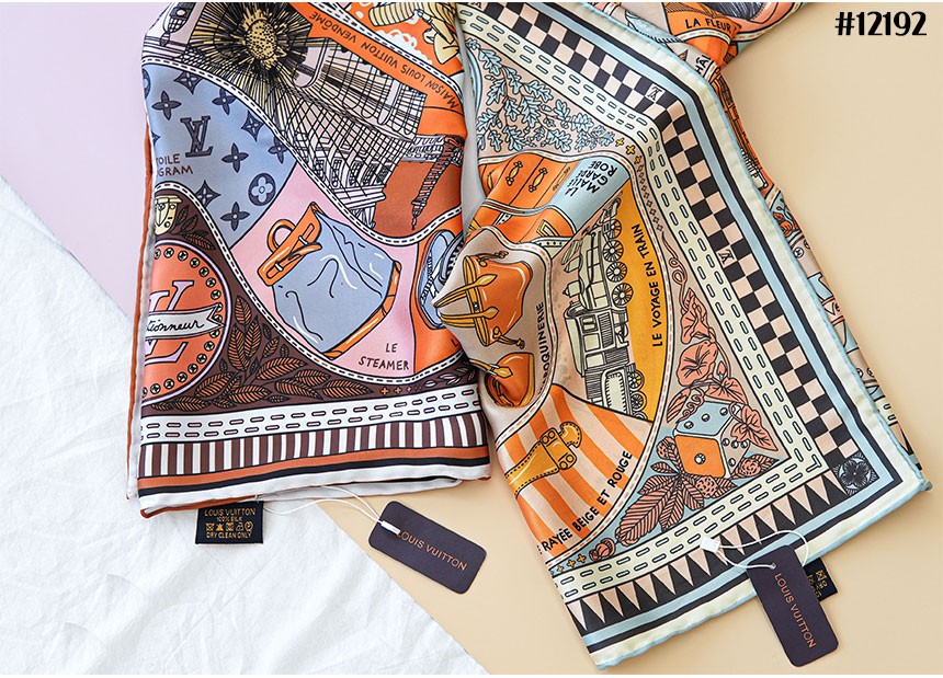 [LOUIS VUITTON] 루이비통 JEU DE LOUIS 주 드 루이스 90 스퀘어 스카프