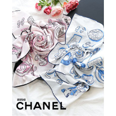 [CHANEL] 샤넬 23SS 달마시안 강아지 CC 로고 스퀘어 실크 스카프