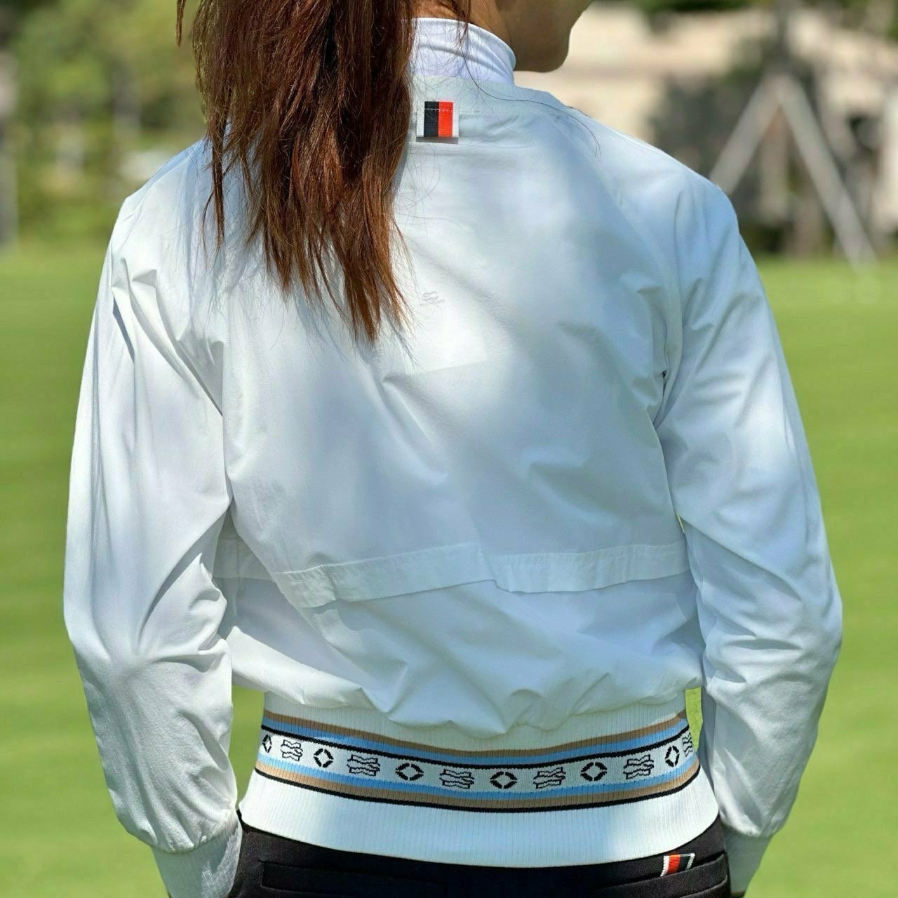 사우스케이프 모노그램 스트라이프 우븐 점퍼  (WOMEN)