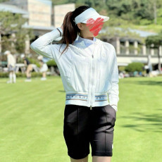 사우스케이프 모노그램 스트라이프 우븐 점퍼  (WOMEN)