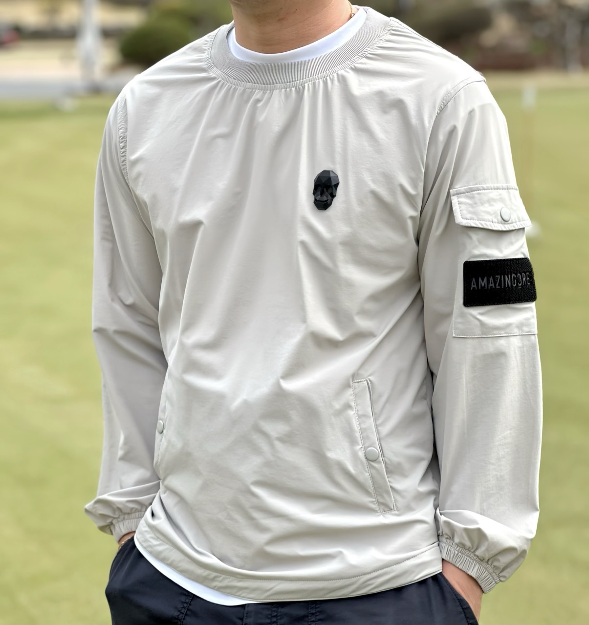 [Amazing Cre]  어메이징크리 플렉스모션 우븐 라운드 아노락