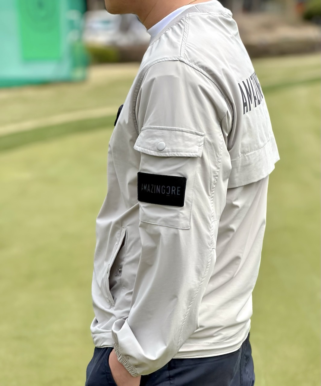 [Amazing Cre]  어메이징크리 플렉스모션 우븐 라운드 아노락