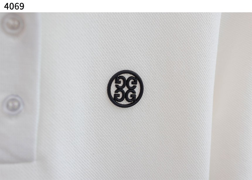 [GFORE] 배색 허리 라인 가슴로고 여성 카라티