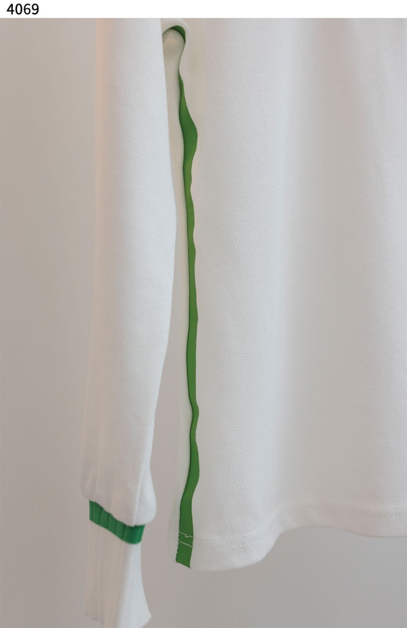 [GFORE] 배색 허리 라인 가슴로고 여성 카라티