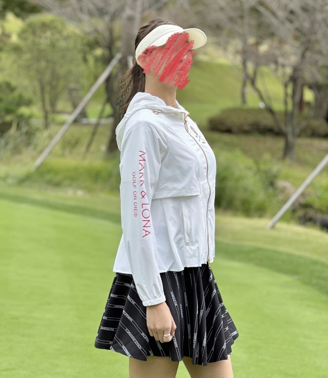 [ MARK&RONA ] 마크&로나 큐빅 로고포인트 우븐 아우터