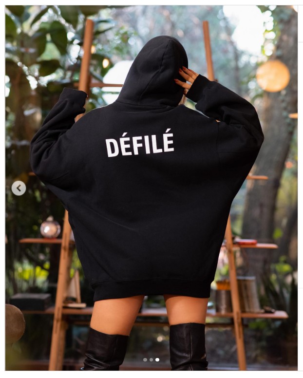 [BALEN CIAGA ] 발렌시아가 체스트로고  후드탑