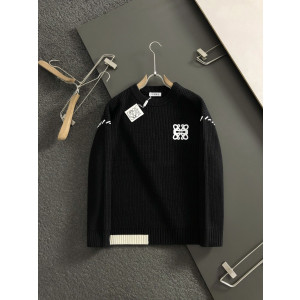 로에베 패치로고 암스티치 배색 양모라운드