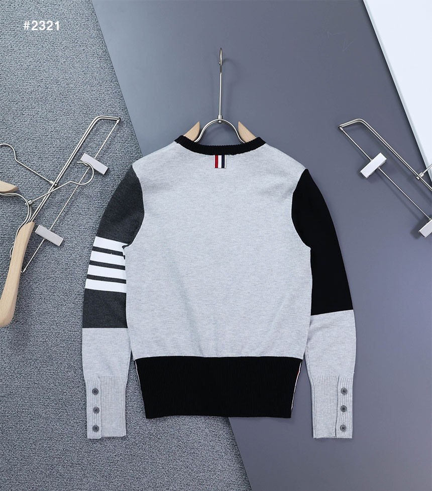 [THOM BROWNE] 톰브라운 펀믹스 4바 라운드 니트