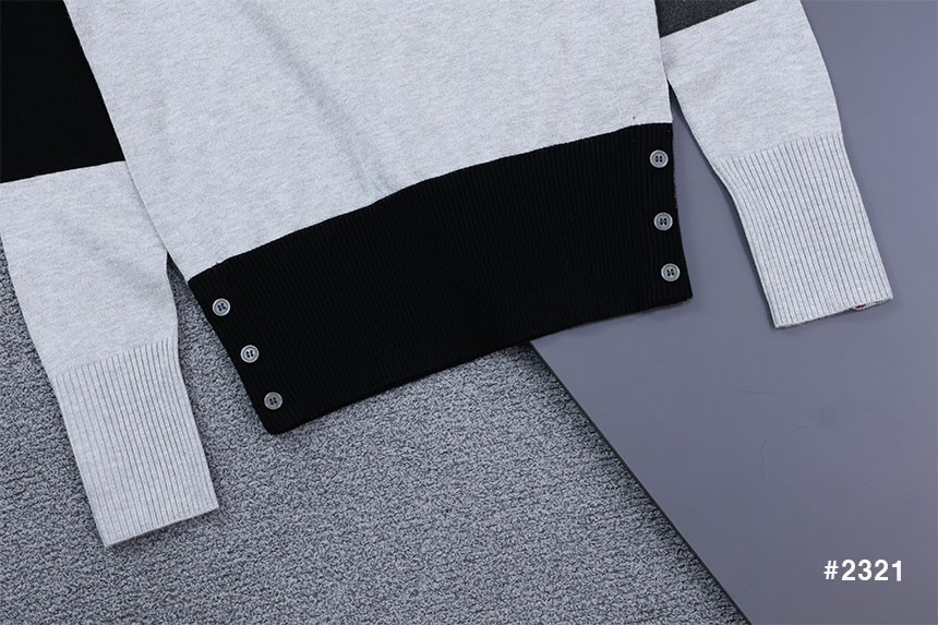 [THOM BROWNE] 톰브라운 펀믹스 4바 라운드 니트