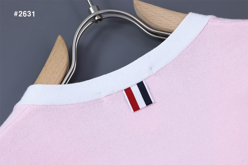 [THOM BROWNE] 톰브라운 밀라노 4바 스티치 V넥 가디건