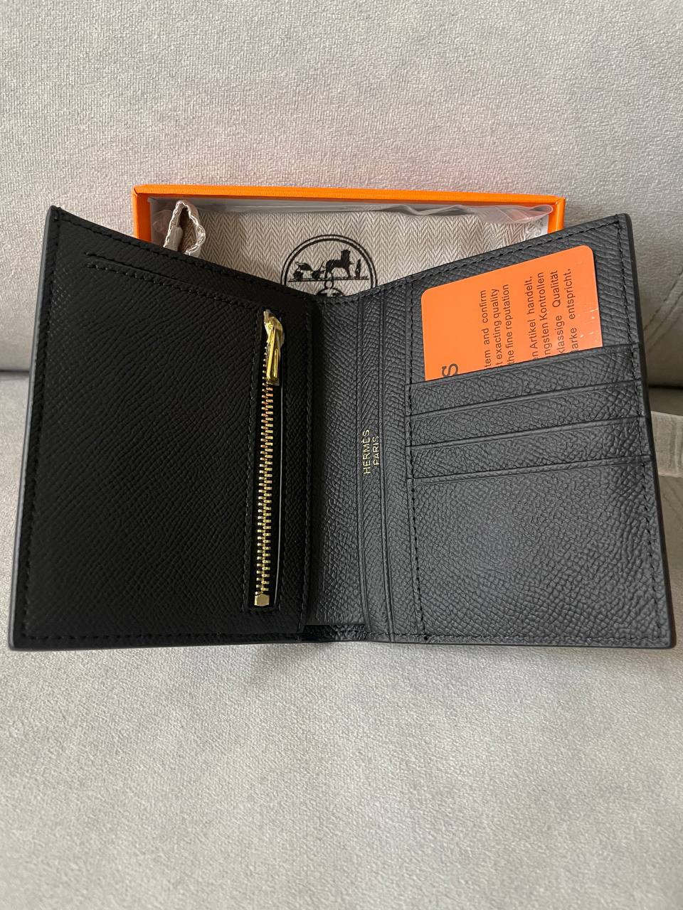 HERMES 에르메스 베안 중지갑